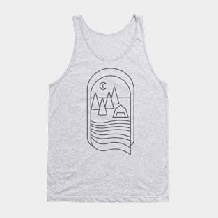 Boho Forest tent camp design Tank Top